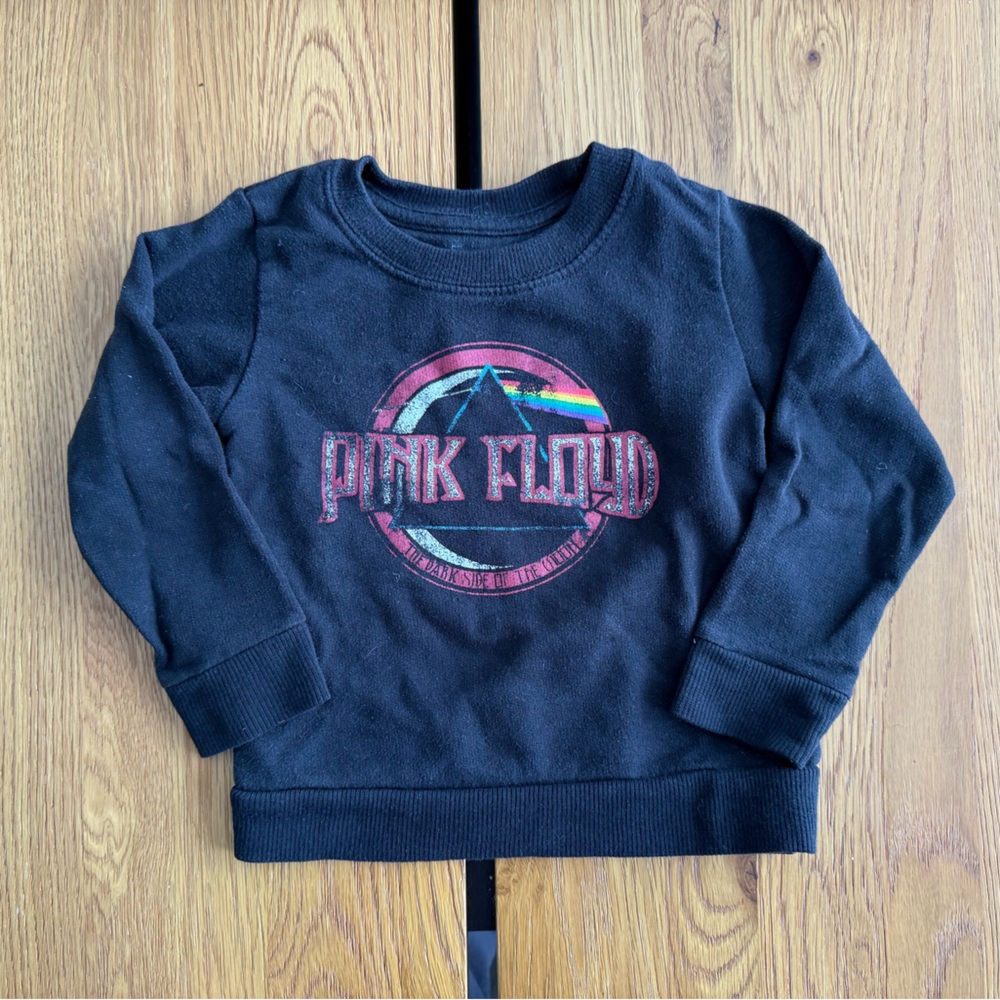 Kids Black Graphic Sweatshirt